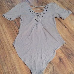 Forever 21 Lace Up Bodysuit
